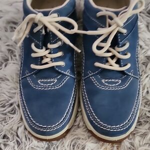Comfy Rockport blue nubuck lace-up sneaker — Women’s 7 — great everyday shoe